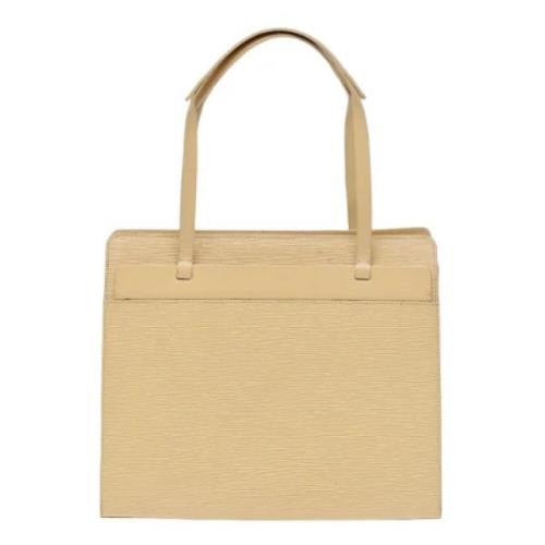 Louis Vuitton Vintage Pre-owned Laeder totevskor Beige, Dam