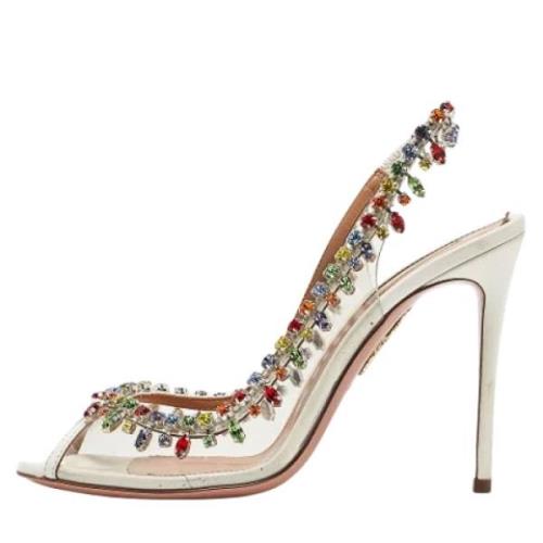 Aquazzura Pre-owned Pre-owned Laeder sandaler Multicolor, Dam