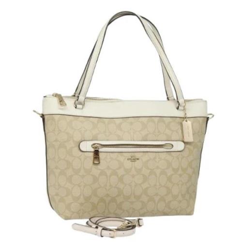 Coach Pre-owned Pre-owned Canvas totevskor Beige, Dam