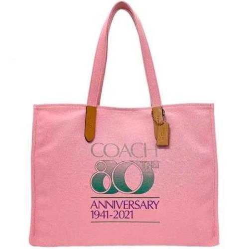 Coach Pre-owned Pre-owned Canvas totevskor Pink, Dam