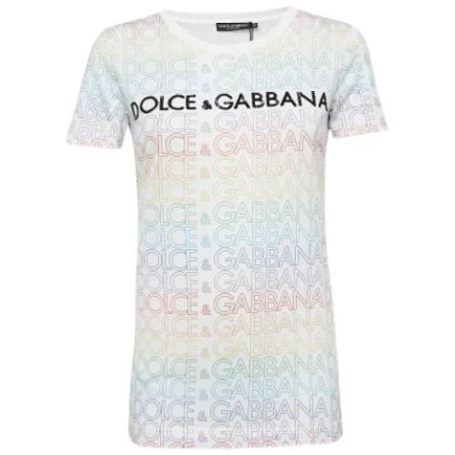 Dolce & Gabbana Pre-owned Pre-owned Bomull toppar Multicolor, Dam