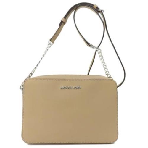 Michael Kors Pre-owned Pre-owned Plast axelremsvskor Beige, Dam