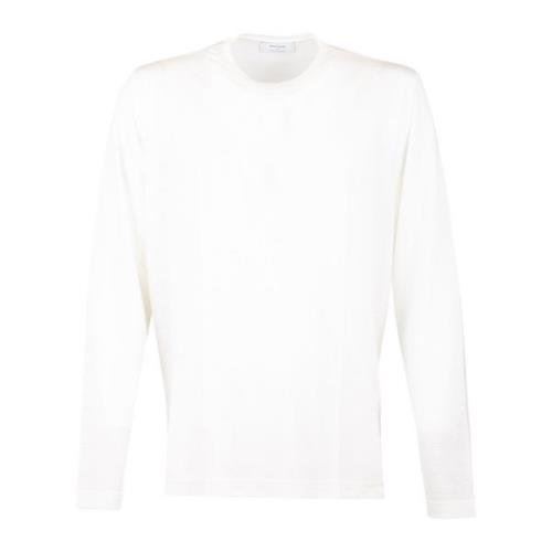 Gran Sasso Vit Crew Neck Ulltröja White, Herr