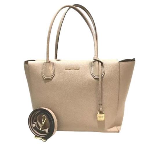 Michael Kors Pre-owned Pre-owned Laeder axelremsvskor Beige, Dam