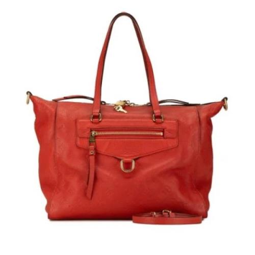 Louis Vuitton Vintage Pre-owned Tyg louis-vuitton-vskor Red, Dam