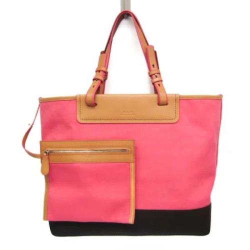 Bally Pre-owned Pre-owned Canvas totevskor Pink, Dam