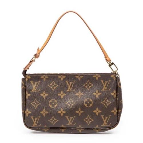 Louis Vuitton Vintage Pre-owned Canvas handvskor Brown, Dam