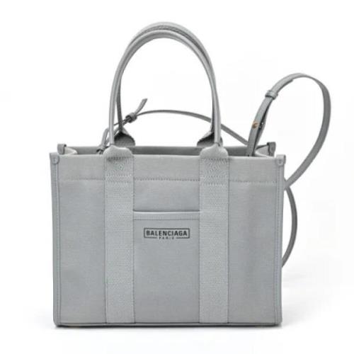 Balenciaga Vintage Pre-owned Canvas totevskor Gray, Dam