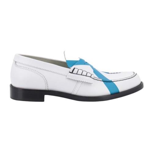 College Ikonisk Läderloafer White, Herr