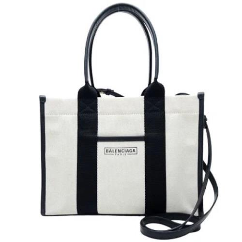 Balenciaga Vintage Pre-owned Canvas totevskor White, Dam