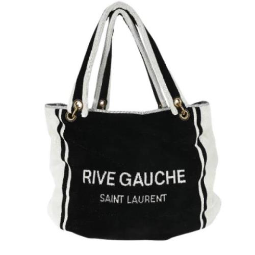 Yves Saint Laurent Vintage Pre-owned Tyg totevskor Black, Dam