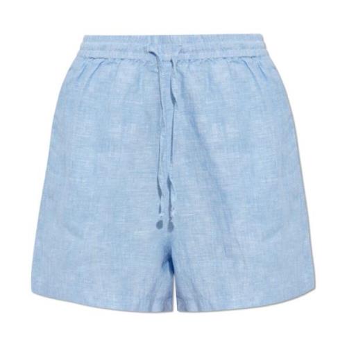 Samsøe Samsøe Linneshorts `Maren` Blue, Dam