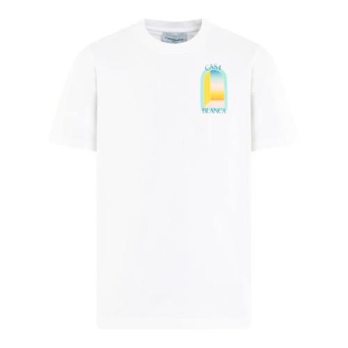 Casablanca Färgglad Tryckt T-shirt White, Herr