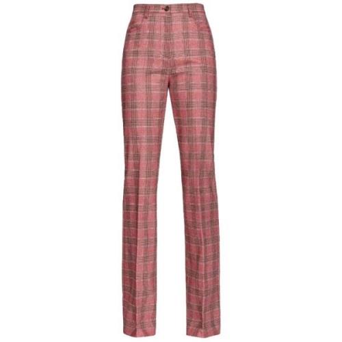 Pinko Flared Wool Flannel Jeans Byxor Red, Dam