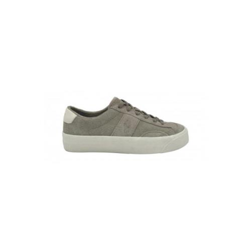 Ralph Lauren Beige Mocka Herr Sneakers Beige, Herr