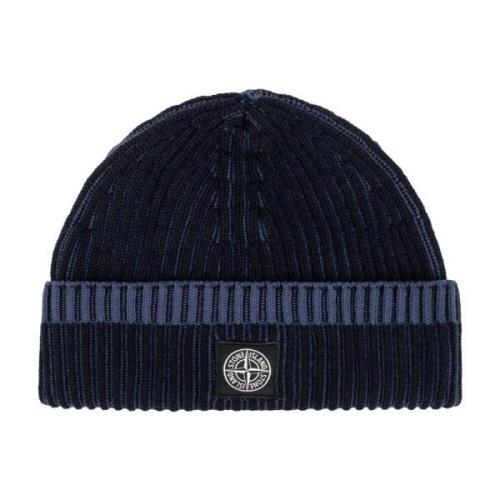 Stone Island Keps med logotyp Blue, Herr