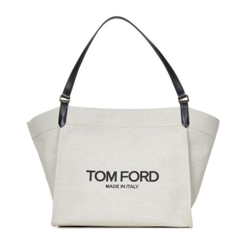 Tom Ford Vit Handväska Chic Medium Tote White, Dam