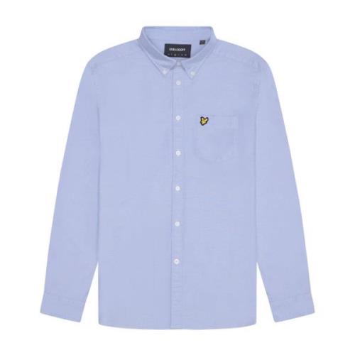 Lyle & Scott Enkel Oxford Skjorta för Män Blue, Herr