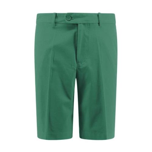 J.Lindeberg Tekniskt Tyg Logo Bermuda Shorts Green, Herr