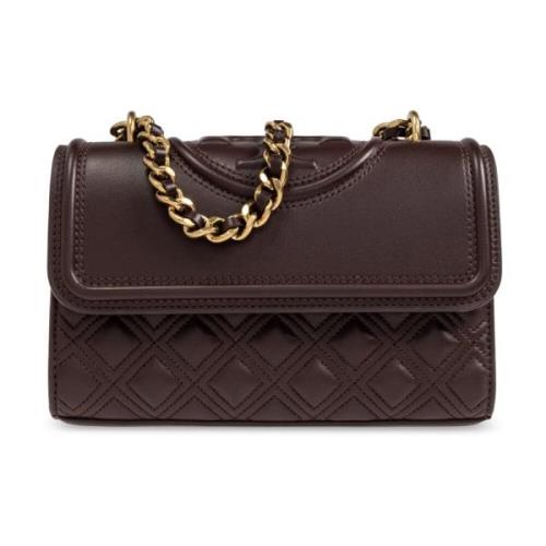 Tory Burch Axelväska Fleming Liten Brown, Dam