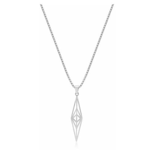 Nialaya Nialaya X Oscar Akermo: Silver Elysium Necklace Gray, Herr