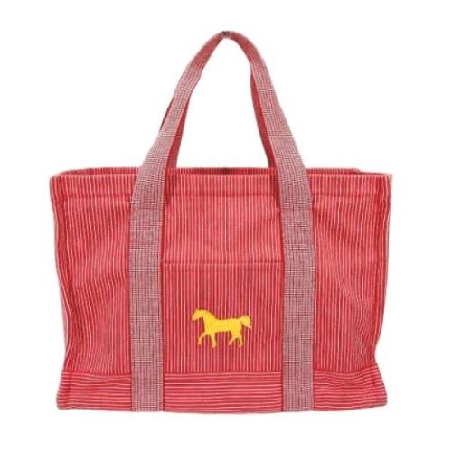 Hermès Vintage Pre-owned Tyg axelremsvskor Red, Dam