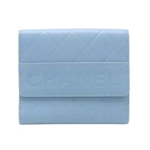 Chanel Vintage Pre-owned Laeder plnbcker Blue, Dam