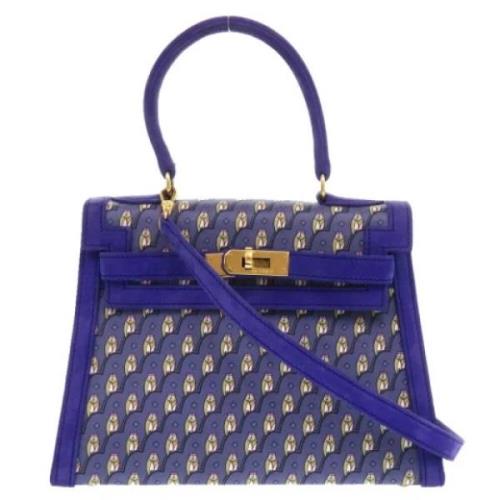 Hermès Vintage Pre-owned Silke handvskor Blue, Dam