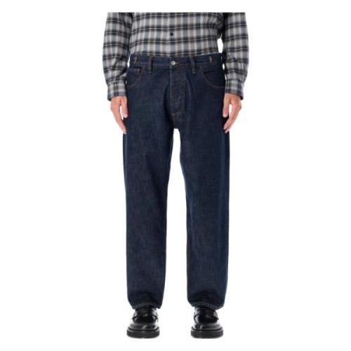 YMC You Must Create Indigo Loose Fit Jeans Blue, Herr