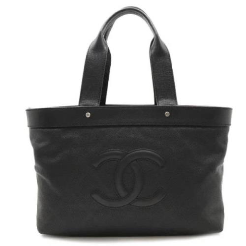 Chanel Vintage Pre-owned Laeder totevskor Black, Dam