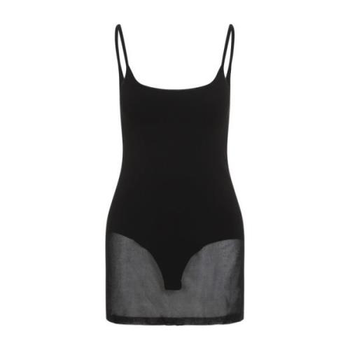 Jacquemus Svart Stickad Klänning Robe Maille Black, Dam