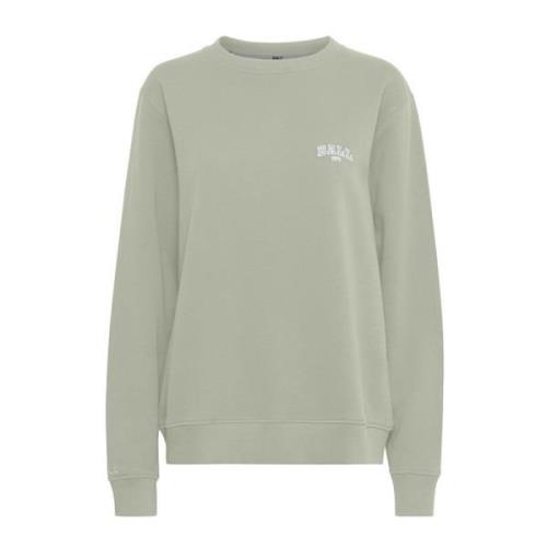 Ball Grön Sweatshirt med Broderad Detalj Beige, Dam