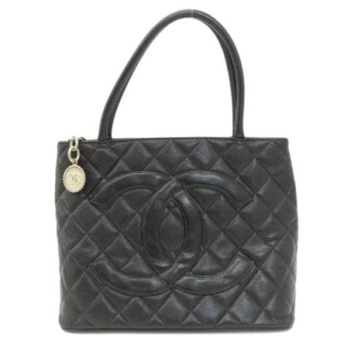 Chanel Vintage Pre-owned Laeder totevskor Black, Dam