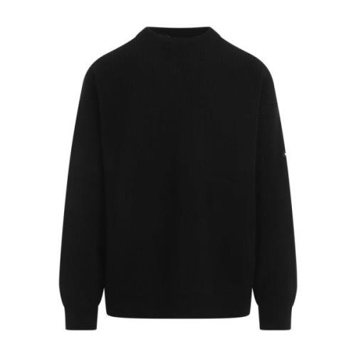 Balenciaga Svart Crew Neck Sweater Black, Herr