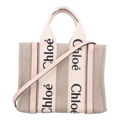 Chloé Rosa Linne Woody Toteväska Beige, Dam