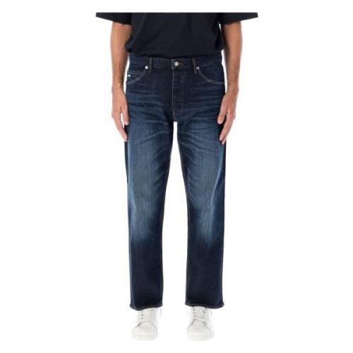 Emporio Armani Klassiska Denim Jeans Blå Blue, Herr