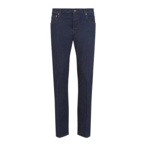 Gucci Mörkblå Tapered Pant Blue, Herr