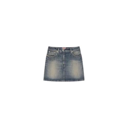 Kenzo Högmidjig denim minikjol Blue, Dam