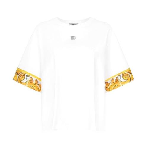 Dolce & Gabbana F8V06Tgdck6W0800 T-Shirt White, Dam