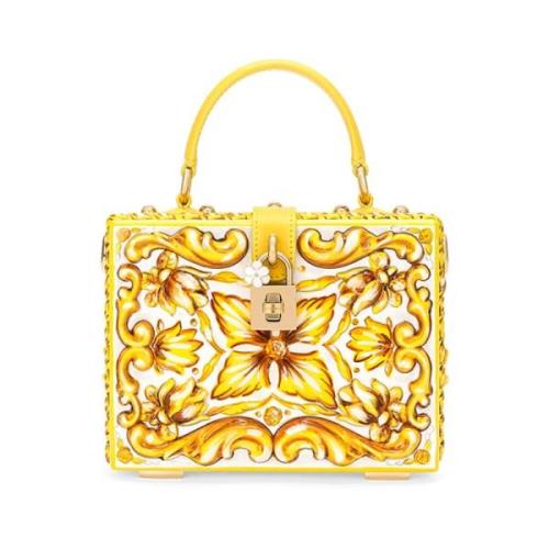 Dolce & Gabbana Stilren Toteväska med Unik Design Multicolor, Dam