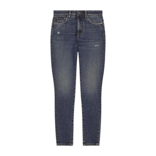 Dolce & Gabbana Denim Skinny Jeans Ftc67Dg8Lx4S9001 Blue, Dam