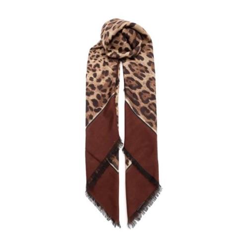 Dolce & Gabbana Stilfullt Sidenscarf Fs288Agdby2H613M Multicolor, Dam