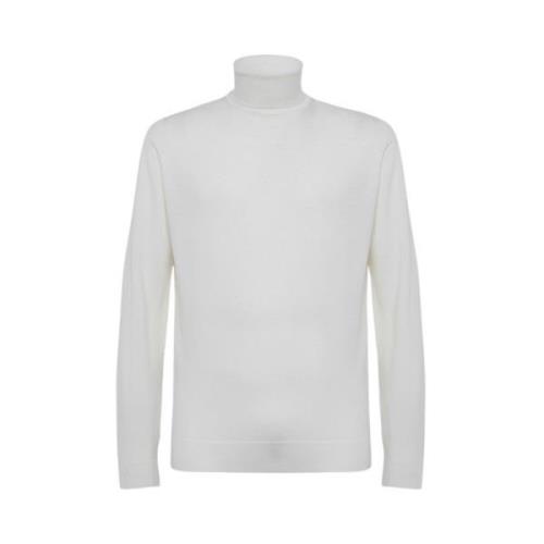 John Smedley Enfärgad Ulltröja White, Herr