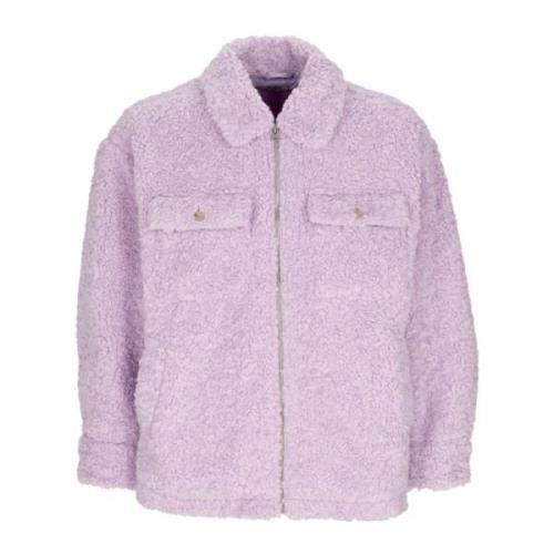 Obey Lila Sherpa Teddybjörn Jacka Kvinnor Purple, Dam