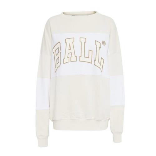 Ball J. Robinson Off White Sweatshirt Beige, Dam