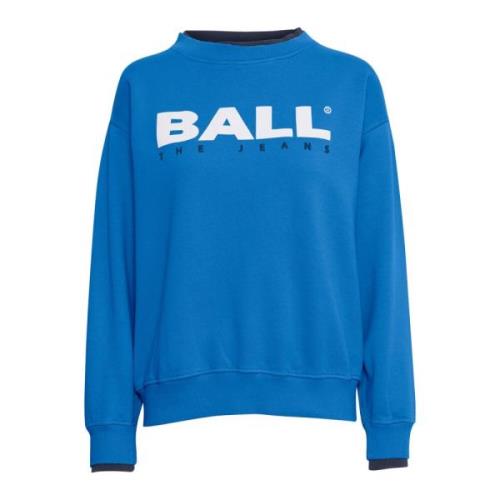 Ball Blå Olympia Sweatshirt med Snygg Print Blue, Dam