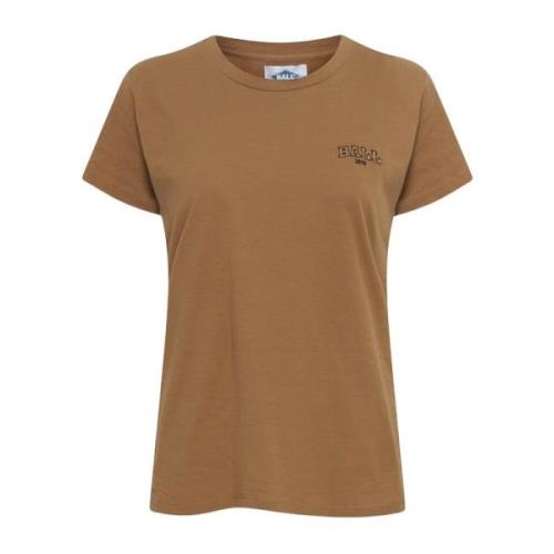 Ball Dam T-shirt Topp Karamell Brown, Dam