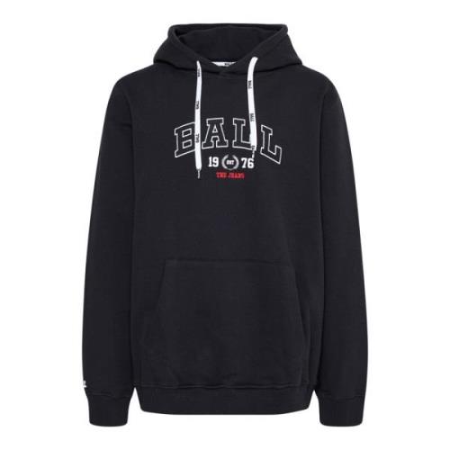 Ball Svart Hoodie Sweatshirt med Cool Logo Black, Dam