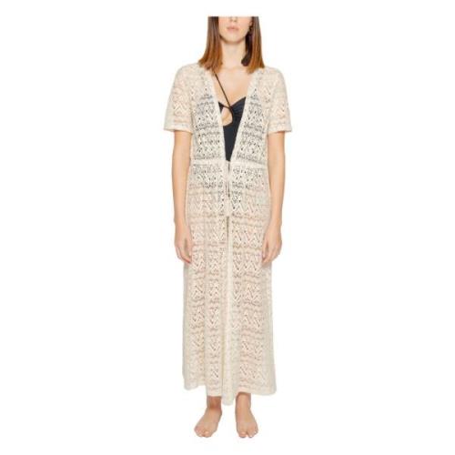 Vero Moda Beige Spetsknäppt Kofta Beige, Dam