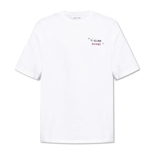 Samsøe Samsøe T-shirt Sagiotto White, Herr